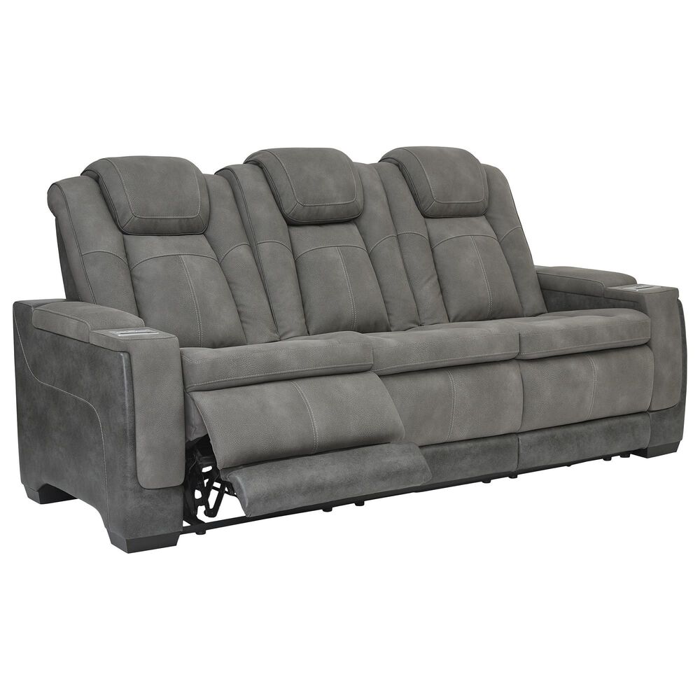 Ashley Next-Gen DuraPella Power Reclining Sofa in Slate, , large