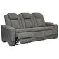 Ashley Next-Gen DuraPella Power Reclining Sofa in Slate, , large