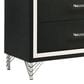 Coaster Tisdall and Lucia 3-Piece Eastern King Bedroom Set in Black and Chrome, , large