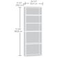 Sauder Beginnings 5-Shelf Bookcase in Soft White, , large