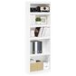 HOMLUX Enhanced Home 5-Tier Shelf Bookcase in White, , large