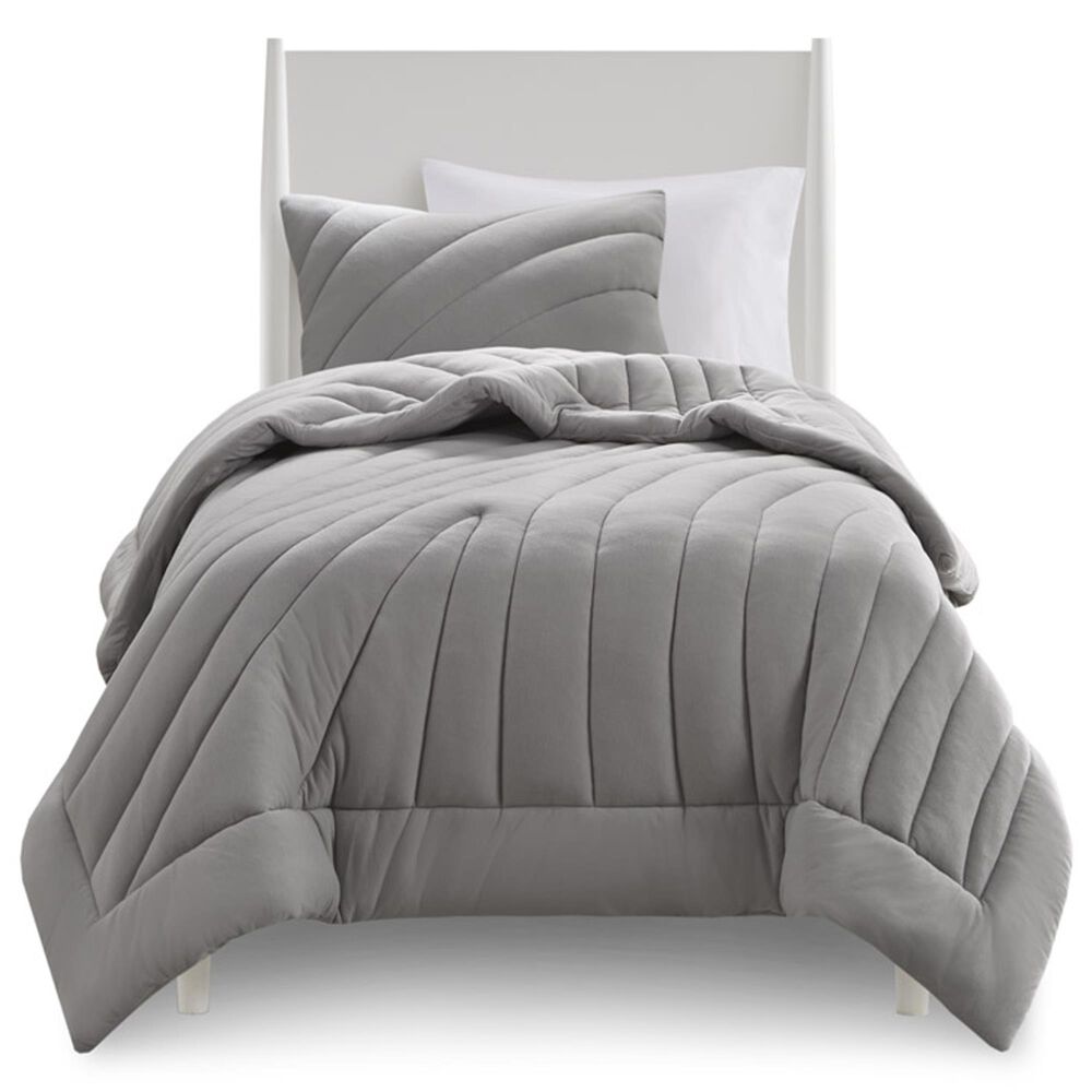 Hampton Park Juniper 2-Piece Twin/Twin XL Comforter Set in Grey, , large