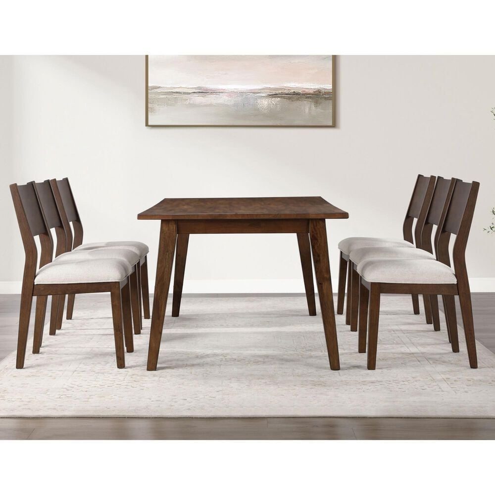 Steve Silver Canton 72&quot; Rectangular Dining Table in Brown Cherry - Table Only, , large