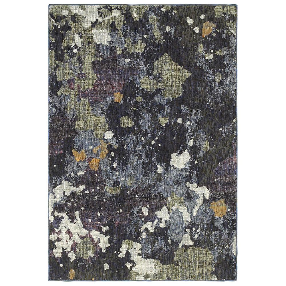Oriental Weavers Evolution 8029A 3"3" x 5"2" Navy Area Rug, , large