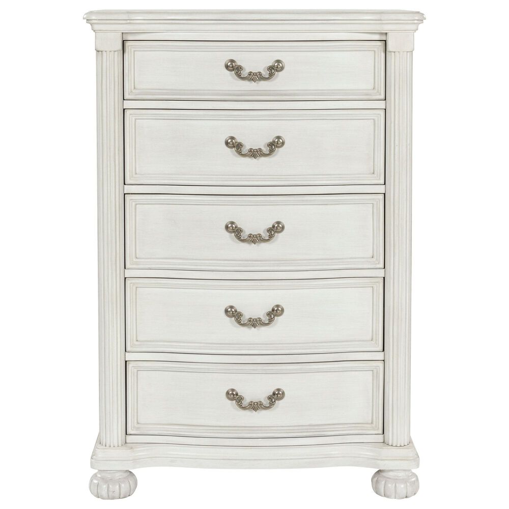 Ashley Montelaine 5-Piece Queen Panel Bedroom Set in Antique White, , large