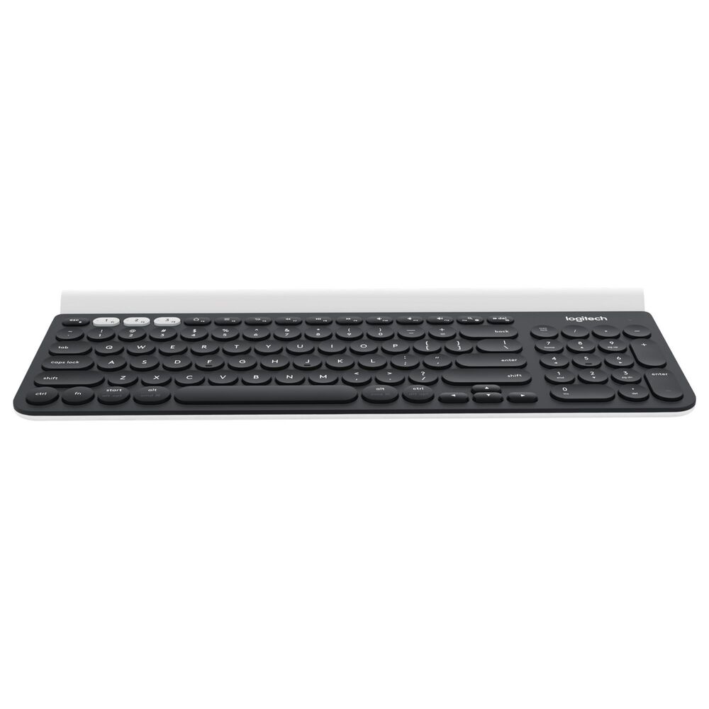 Logitech K780 Multi-Device Wireless Keyboard in Dark Grey and Plain White, , large