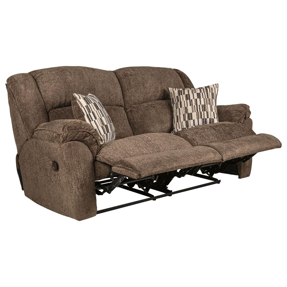 HomeStretch Cyclone Manual Reclining Sofa in Coffee Bean, , large
