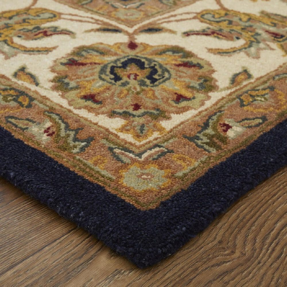 Feizy Rugs Wagner Navy and Beige 5&#39; x 8&#39; Area Rug, , large