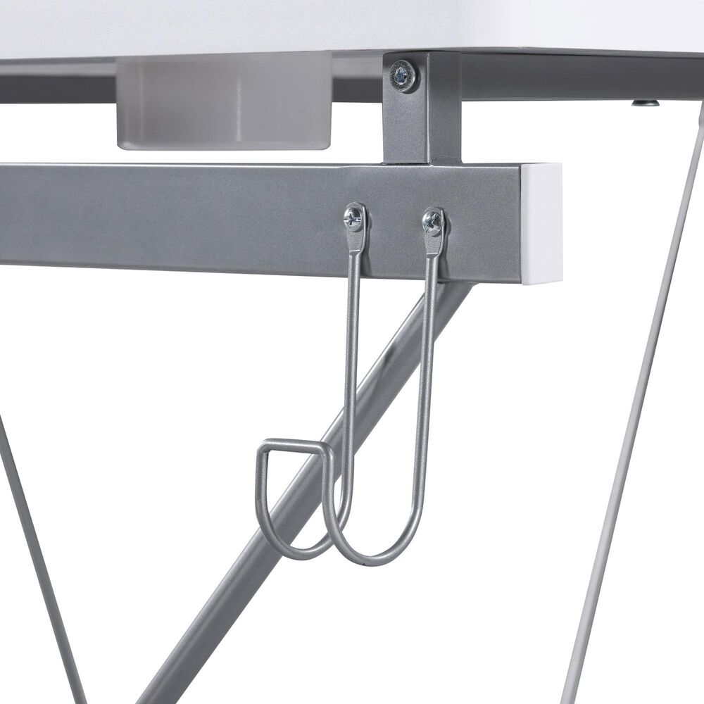 OSP Home Emulator Battlestation Gaming Desk in White and Carbon, , large