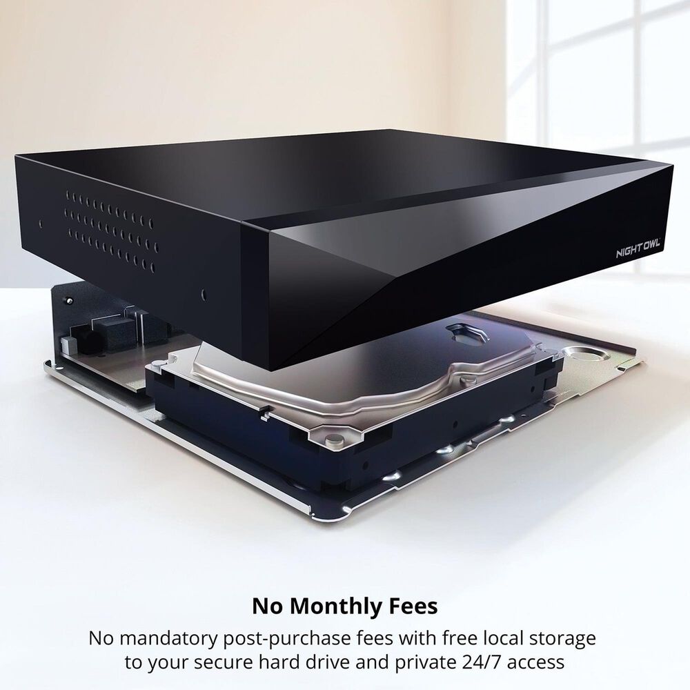 Night Owl 2-Way Audio 12 Channel DVR Security System with 1TB Hard Drive and 4 Wired 2K Deterrence Cameras, , large