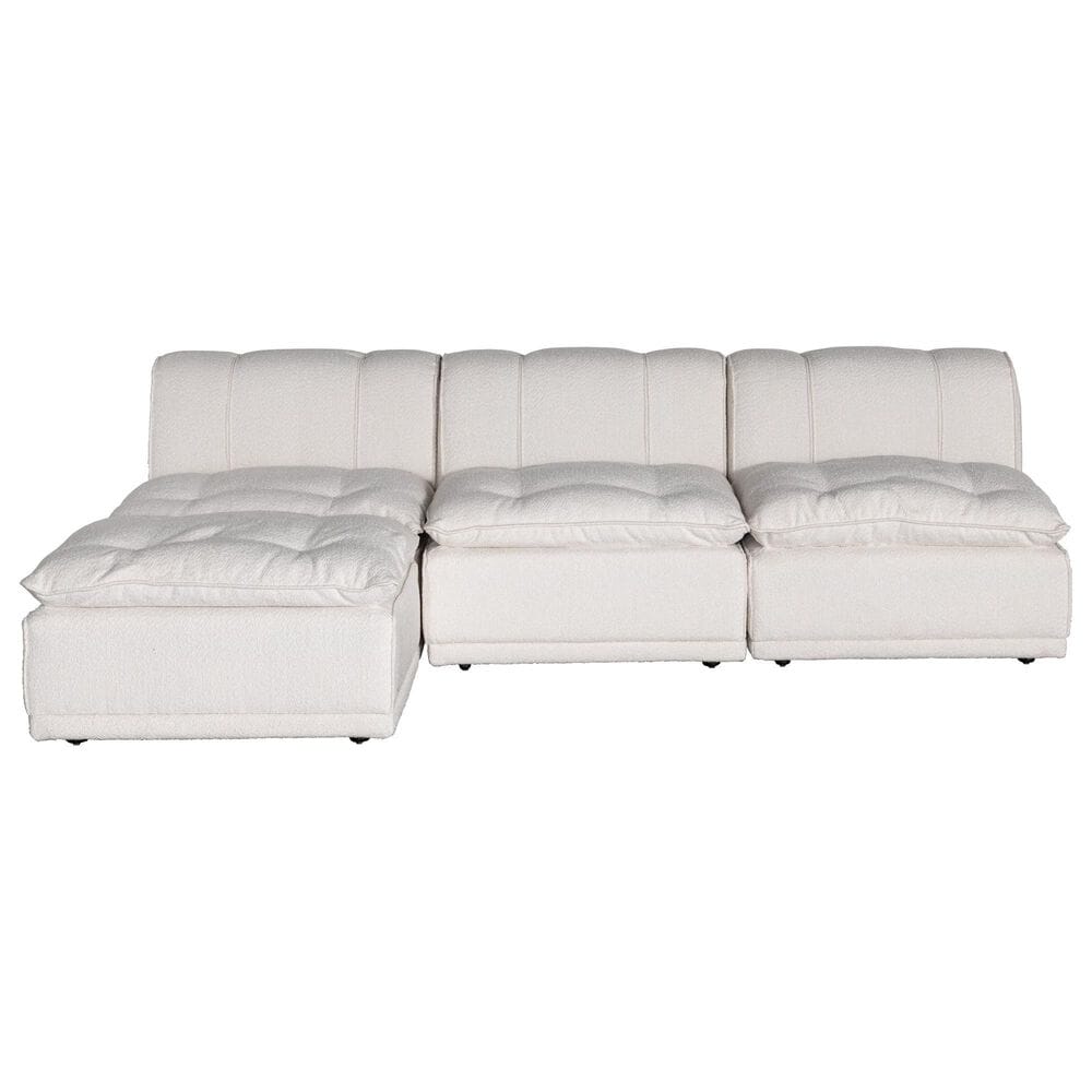 IMPORTED DOA Haven 4-Piece Modular Sectional in White, , large