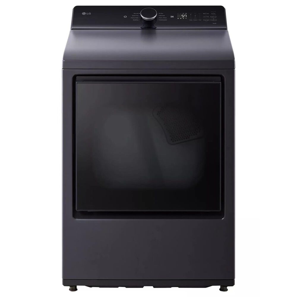 LG 5.3 Cu. Ft. Top Load Washer and 7.3 Cu. Ft. Gas Dryer with AI Sensing in Matte Black, , large