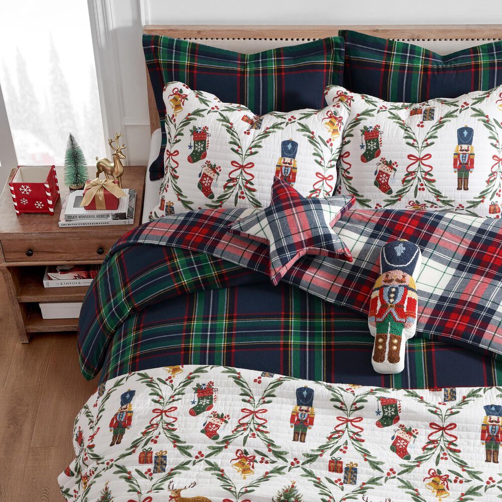Levtex Spencer Plaid 2-Piece Twin/Twin XL Comforter Set in Navy, , large