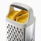 Joseph Joseph Multi-Grip Box Grater with Precision Food-Grip in Stone and Yellow, , large
