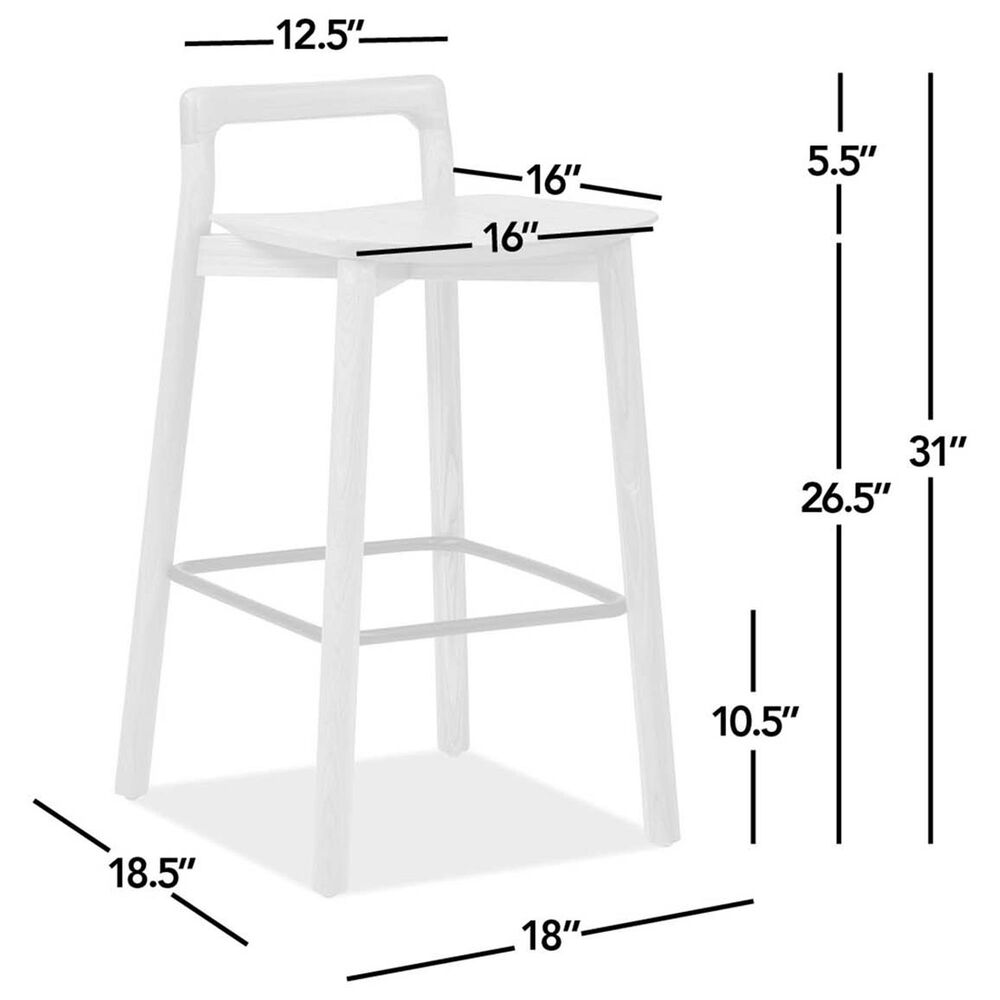Jennifer Taylor Home Sven 26.5" Counter Stool in Natural Blonde and Black, , large