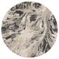 Nourison Elegance 7"10" Round Charcoal, Beige and Cream Area Rug, , large