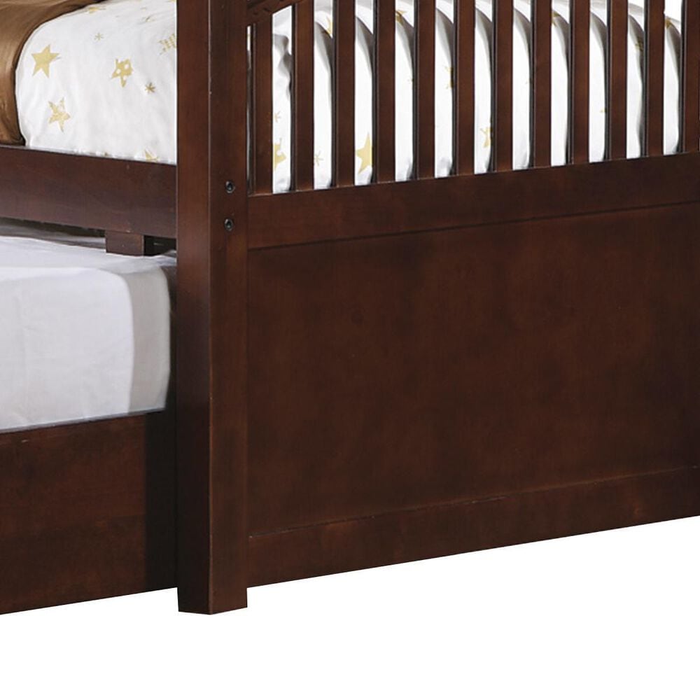 Pacific Landing Twin Panel Bed with Trundle in Cherry, , large