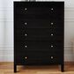 Butler Specialty Company Nora 5-Drawer Tall Dresser in Antique Coffee, , large