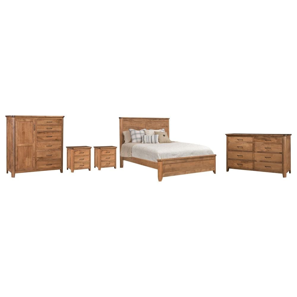 Briarwood Restful Retreat California King Bed with Dresser, Gentleman"s Chest, and Two Nightstands, , large