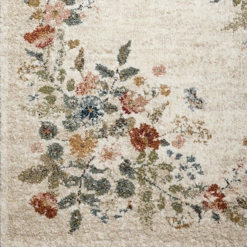 Rifle Paper Co Laurel Strawberry Fields 2&#39;8&quot; x 4&#39; Cream Area Rug, , large