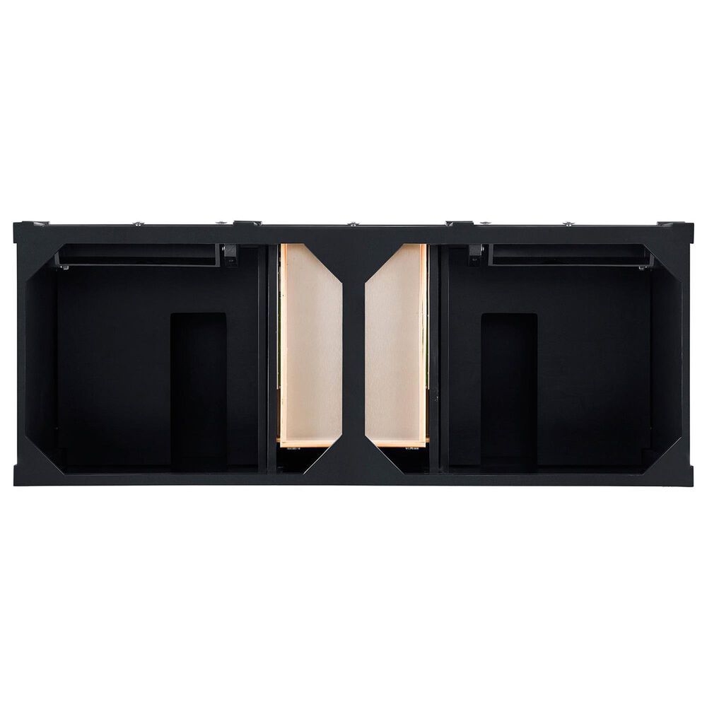 James Martin Vanities Brittany 60&quot; Double Bathroom Vanity in Black Onyx with 3 cm Lime Delight Quartz Top and Rectangular Sinks, , large