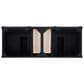 James Martin Vanities Brittany 60" Double Bathroom Vanity in Black Onyx with 3 cm Lime Delight Quartz Top and Rectangular Sinks, , large
