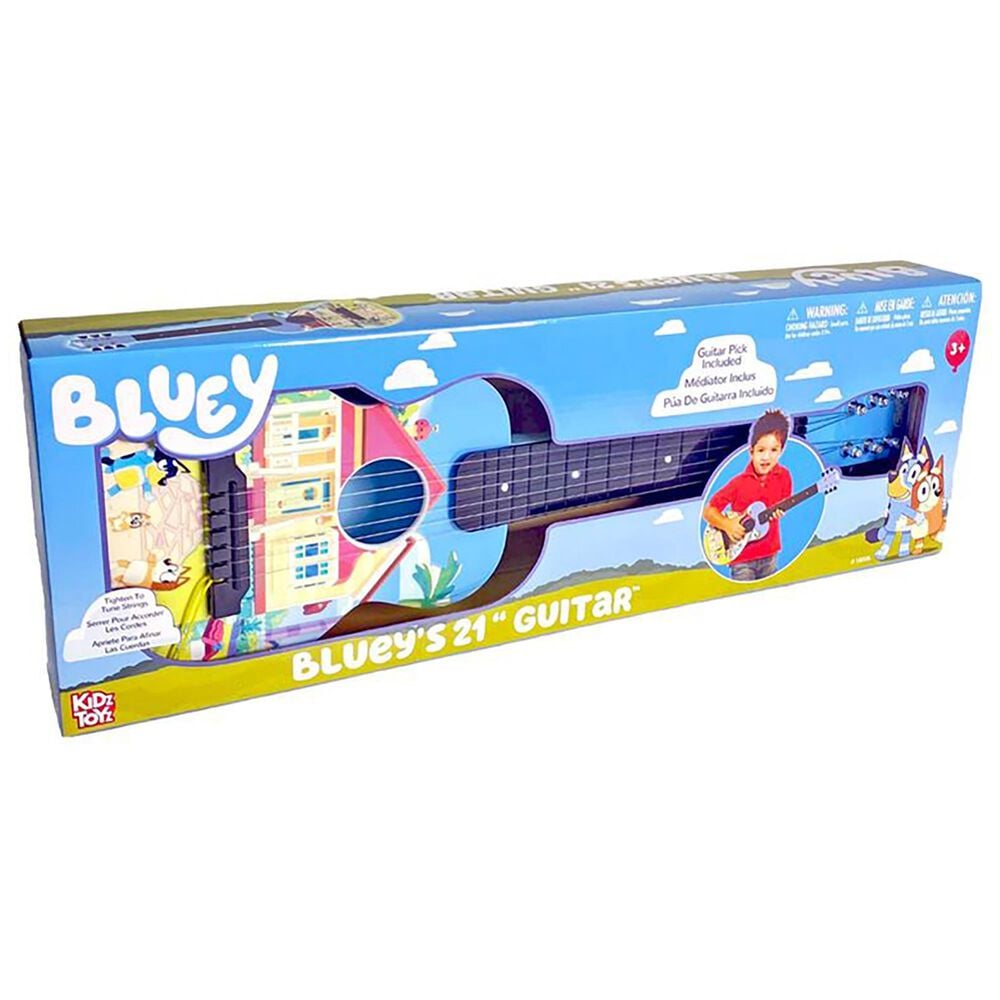 Bluey 21&quot; Plastic Guitar Musical Instrument in Blue, , large