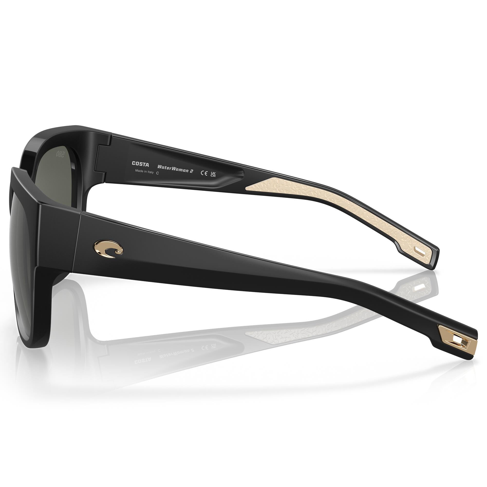 Costa WaterWoman 2 Sunglasses with Gray Polarized Glass Lenses in
