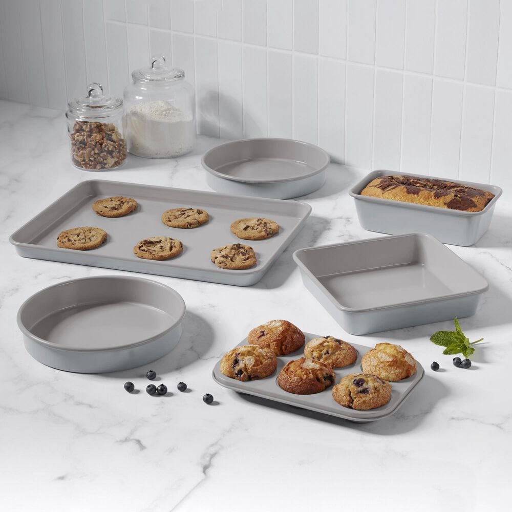 Cuisinart Culinary 6-Piece Ceramic Nonstick Bakeware Set in Gorgeous Gray, , large