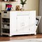 HOMLUX 49" Kitchen Island with Trash Can Storage Cabinet in White, , large