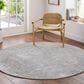 Surya Brunswick Dusty Sage, Light Beige, Taupe and Medium Gray 6"7" Round Area Rug, , large