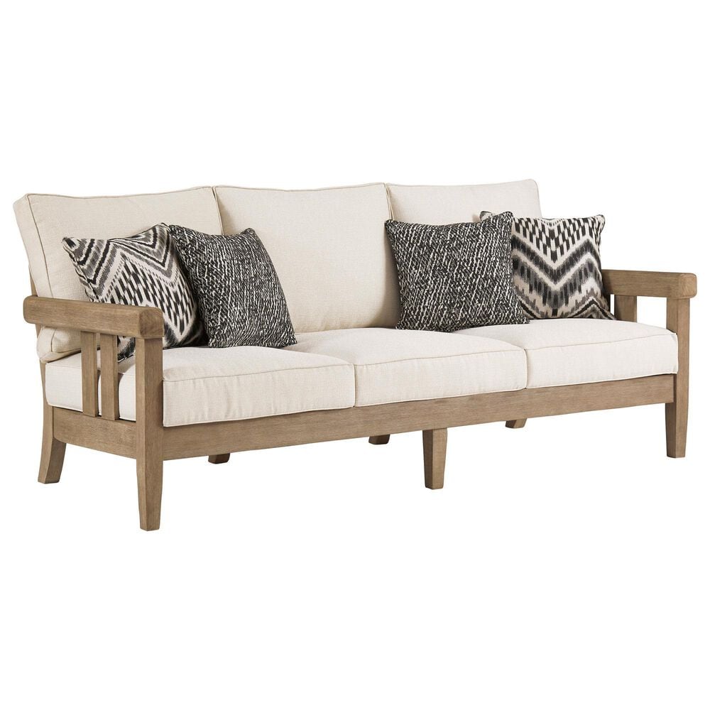 Ashley Gerianne 5-Piece Patio Conversation Set in Beige, , large