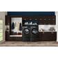 LG 7.4 Cu. Ft. Smart Front Load Electric Dryer with TurboSteam in Black Steel, , large