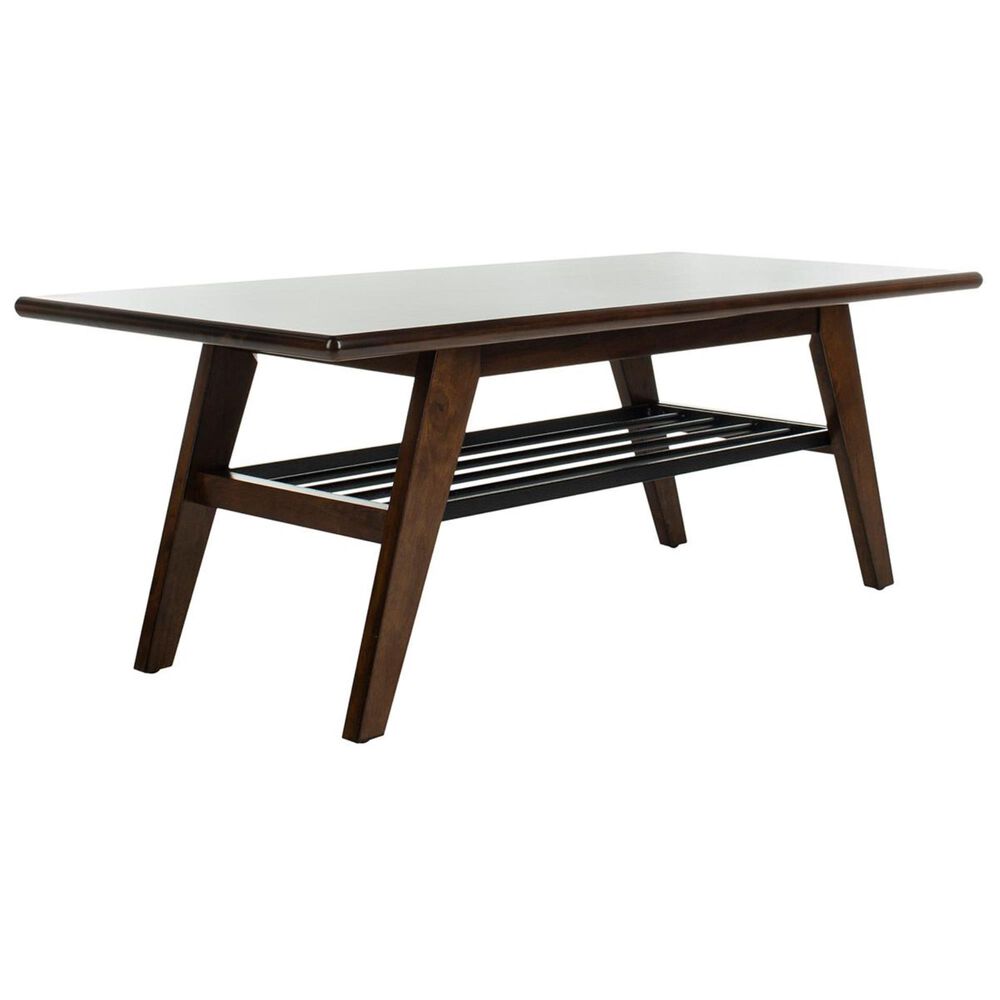 Safavieh Seth 2-Tier Coffee Table in Dark Walnut, , large