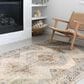 Loloi II Isadora ISA-01 6" x 9" Oatmeal and Silver Area Rug, , large