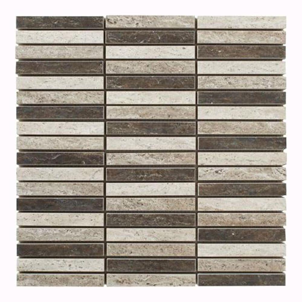 Marazzi Silk Mixed 12" x 12" Porcelain Mosaic Sheet, , large