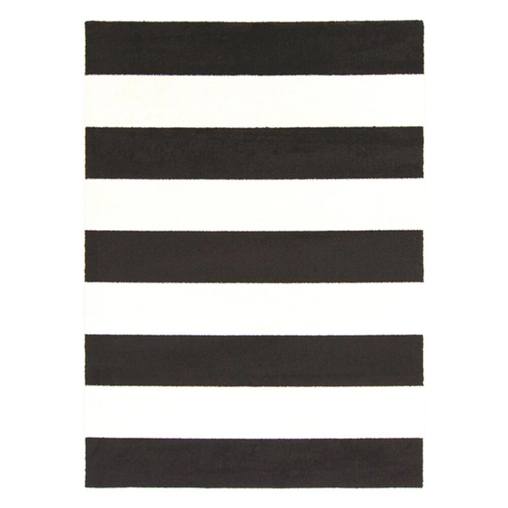 Surya Horizon HRZ-1089 5'3" x 7'3" Charcoal/Cream Area Rug, , large