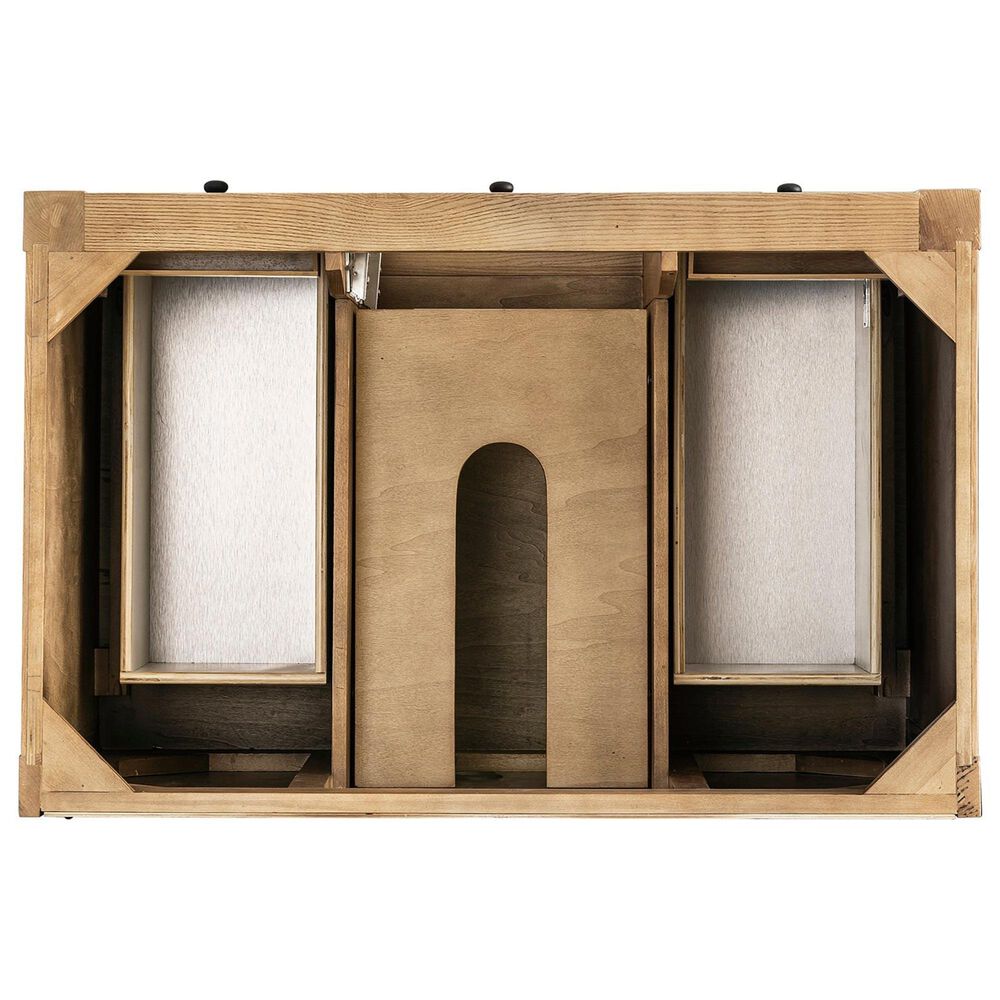 James Martin Vanities Breckenridge 36&quot; Single Bathroom Vanity in Light Natural Oak with Single Hole 3 cm White Zeus Quartz Top and Rectangular Sink, , large