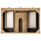 James Martin Vanities Breckenridge 36" Single Bathroom Vanity in Light Natural Oak with Single Hole 3 cm White Zeus Quartz Top and Rectangular Sink, , large
