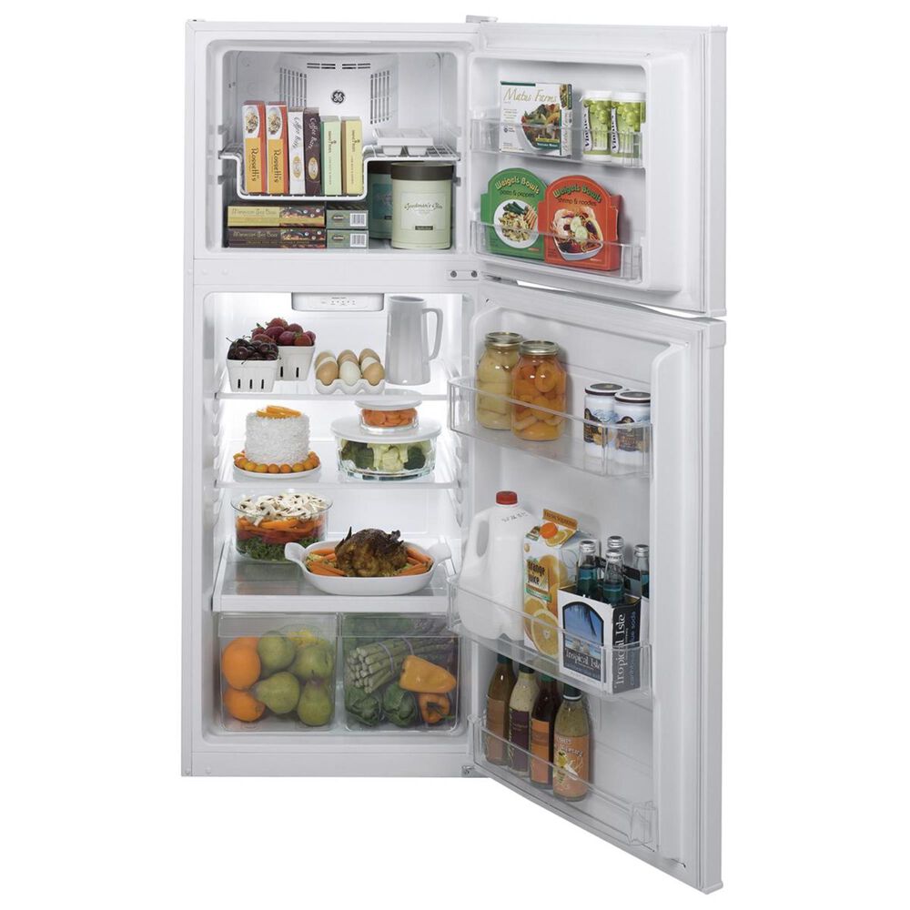 GE Appliances 11.6 Cu. Ft. Top Freezer Refrigerator in White, , large
