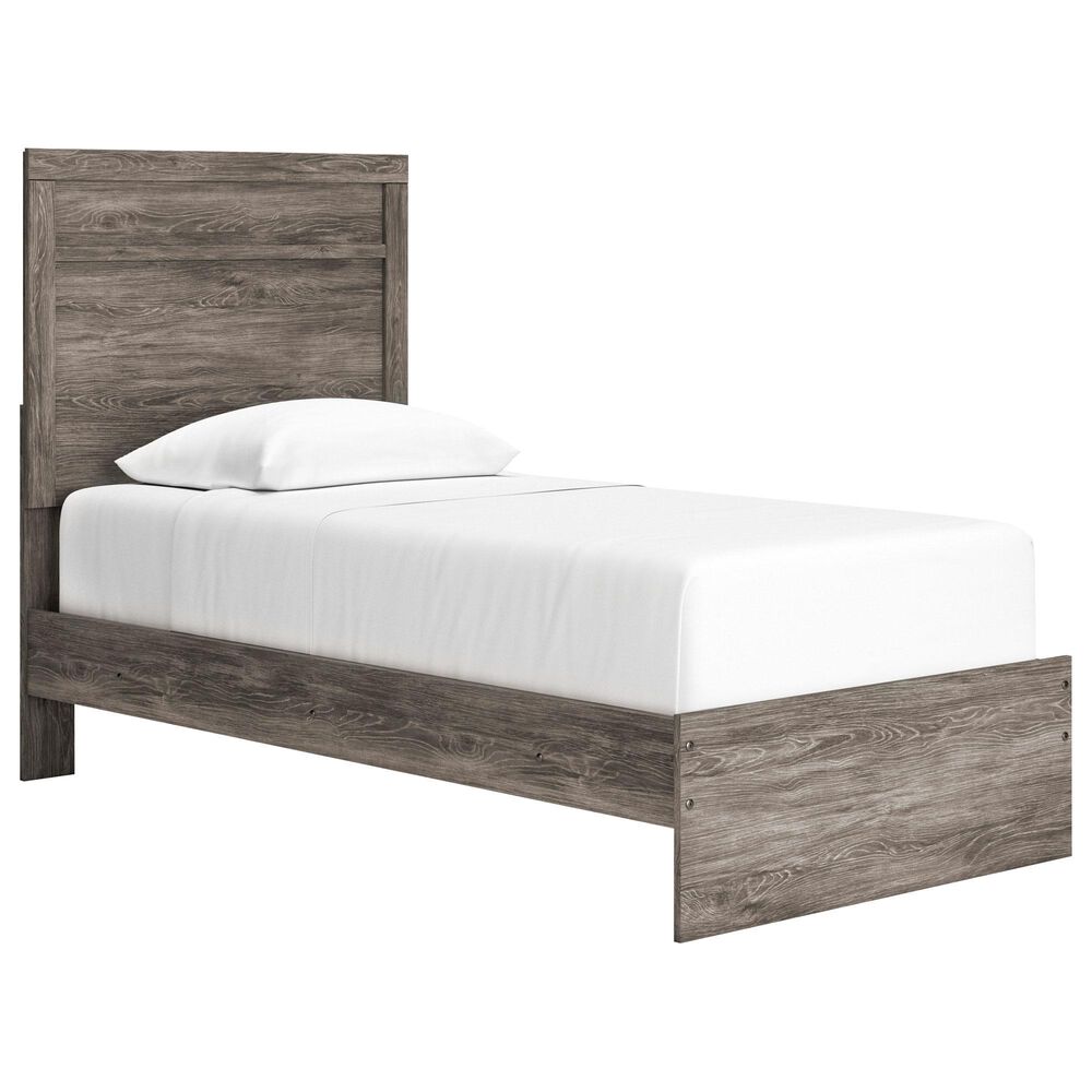 Ashley Ralinksi Twin Panel Bed in Gray, , large