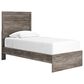 Ashley Ralinksi Twin Panel Bed in Gray, , large