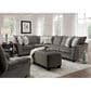 Moore Furniture Fairmont 2-Piece Stationary Left Arm Facing Sectional in Shasta Charcoal, , large