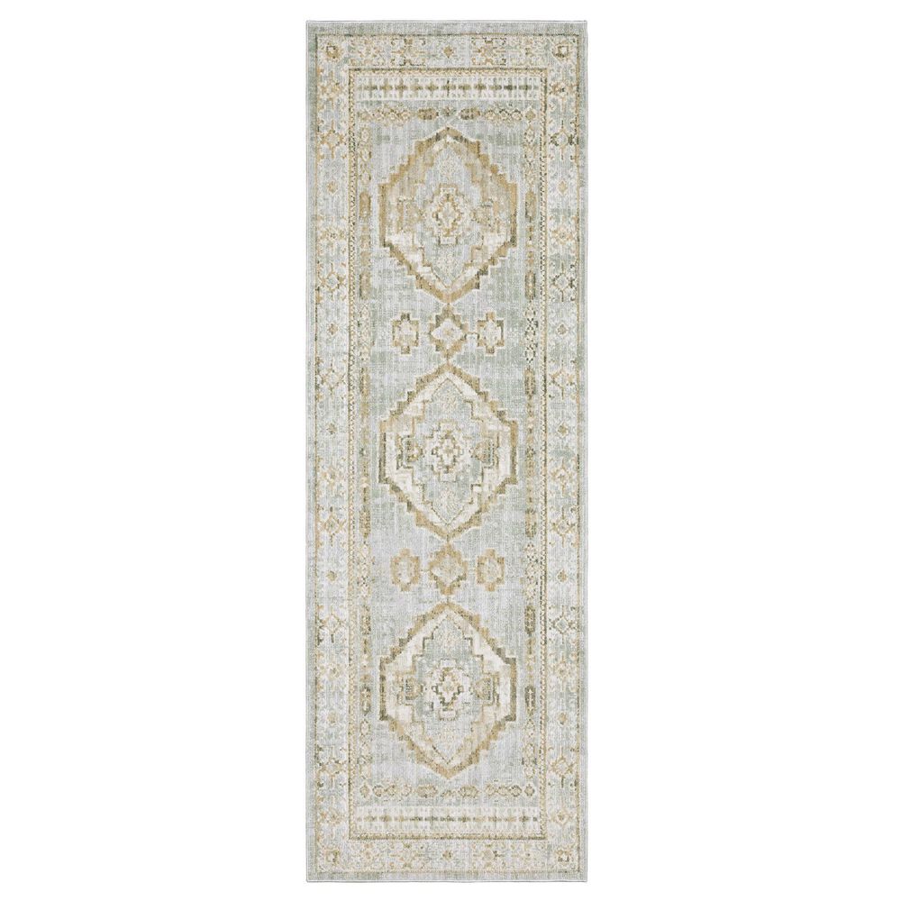 Oriental Weavers Lola LLA04 Brown and Blue 2"7" x 7"7" Runner, , large
