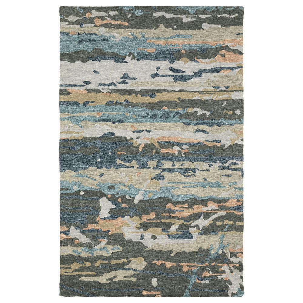 Oriental Weavers Kipton 5" x 8" Grey and Blue Area Rug, , large