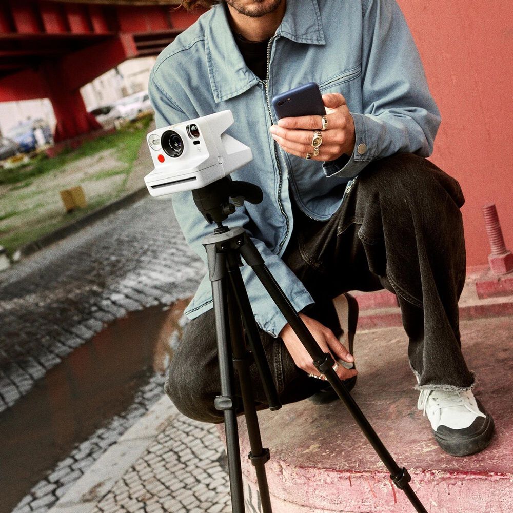 Polaroid Now+ Generation 3 Instant Camera with Color Film Bundle (8 Photos) in White, , large