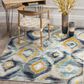 Safavieh Monaco MNC242J-4 4" x 5"7" Blue/Multi Area Rug, , large