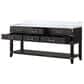 Lexora Home Norwalk 72" Double Bathroom Vanity in Black Oak with White Carrara Marble Top and Rectangular Sinks, , large
