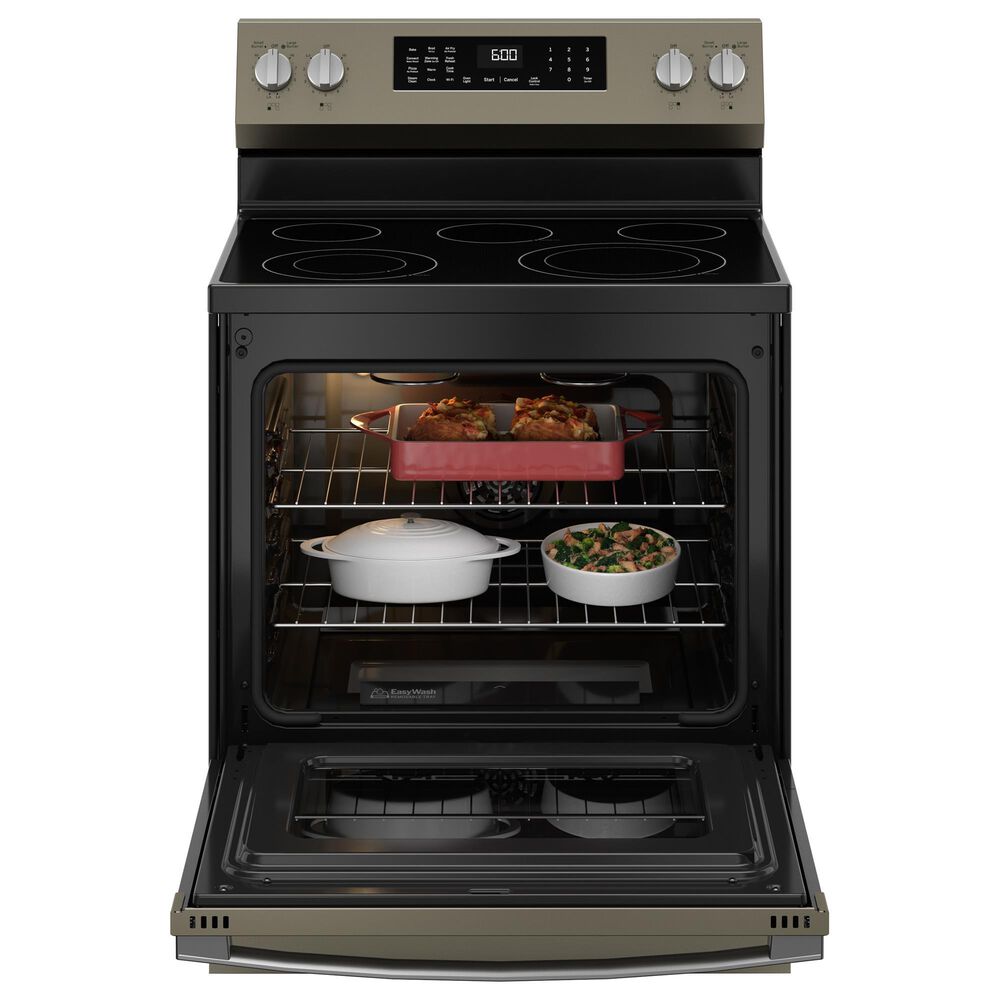 GE Appliances 30&quot; Freestanding Electric Range with Convection in Fingerprint Resistant Slate, , large