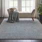 Nourison Silk Shadows 3"9" x 5"9" Grey and Blue Area Rug, , large